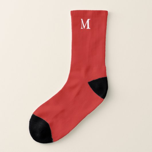 Chaussettes rouges solides (Gauche - extérieur)