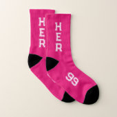 Chaussettes sport cool néo rose (Paire)