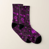 Chaussettes Tout-Sur-Imprimé Violet Profond (Paire)