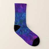Chaussettes violettes et bleues qui tourbillonnent (Gauche intérieur)