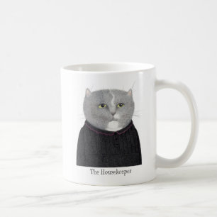 CHAUSSEUR CHAT Mug blanc + Texte