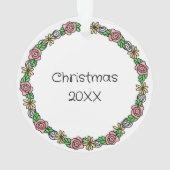 Chaussons de ballet de Noël personnalisés (dos)