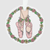 Chaussons de ballet de Noël personnalisés (devant)