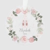 Chaussons de ballet en couronne de fer rose person (devant)