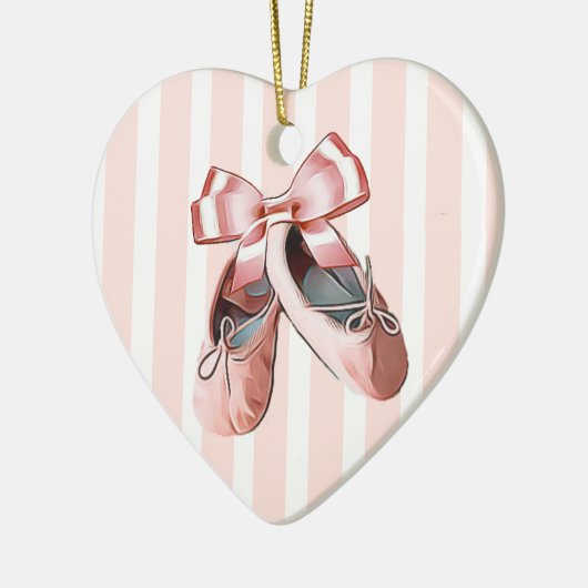 Chaussons de ballet personnalisés Ornement de Noël (Gauche)