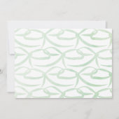 Chaussons de ballet vert Invitation de fête d'anni (Dos)