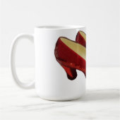 Chaussons Rouges Ruby Chaussures Mug Café Méchant! (Gauche)