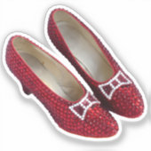 Chaussons Rouges Ruby Chaussures Sticker en Vinyl (Recto)