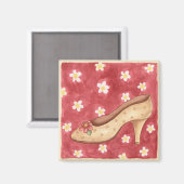 Chaussure à fleurs - Aimant (Recto/Verso)