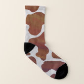 Chaussure à motif vache marron (Gauche intérieur)