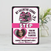 Chaussure à semelle rose vif et noire Photo Carte (Debout devant)