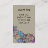 Chaussure chic - cartes de visite (d'options de (Dos)