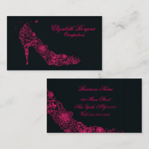 Chaussure chic (plus d'options) - carte de visite