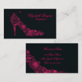 Chaussure chic (plus d'options) - carte de visite (Devant / Derrière)