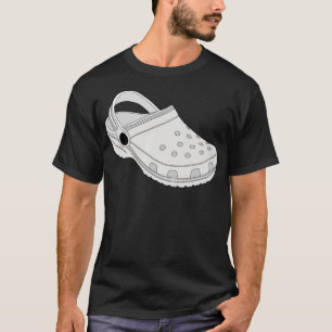 Chaussure Crocs Clog blanc classique T-shirt