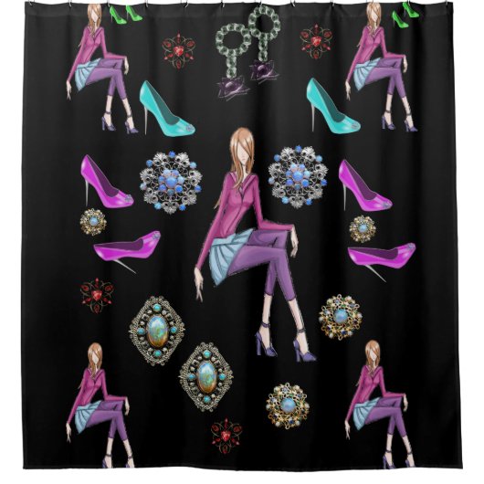 Chaussure de rideau de douche (Devant)