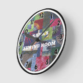 Chaussure de salle de couture Horloge ronde person (Angle)