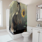 Chaussure de tournesol rideau de douche (En situation)