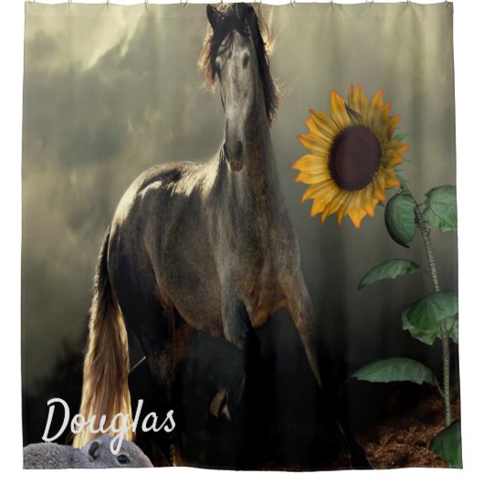 Chaussure de tournesol rideau de douche (Devant)