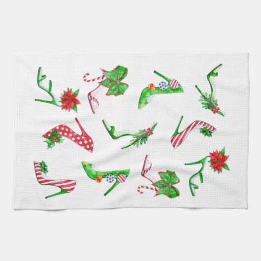 Chaussure de vacances Serviette de cuisine (Horizontal)