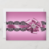 Chaussure et dentelle Baby shower Invitation (Dos)