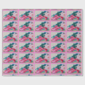 Chaussure fantaisie Avec Papier Cadeau Rose (Plat)