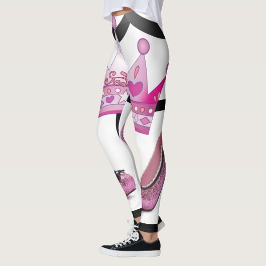 chaussure rose leggings (Gauche)