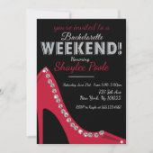 Chaussure scintillante, invitations de partie de (Devant)