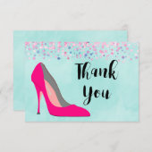 Chaussure Stiletto Rose Hot et Merci Confetti Rose (Devant / Derrière)