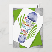 Chaussure sur tablette - Carte postale (Devant / Derrière)