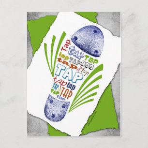 Chaussure sur tablette - Carte postale