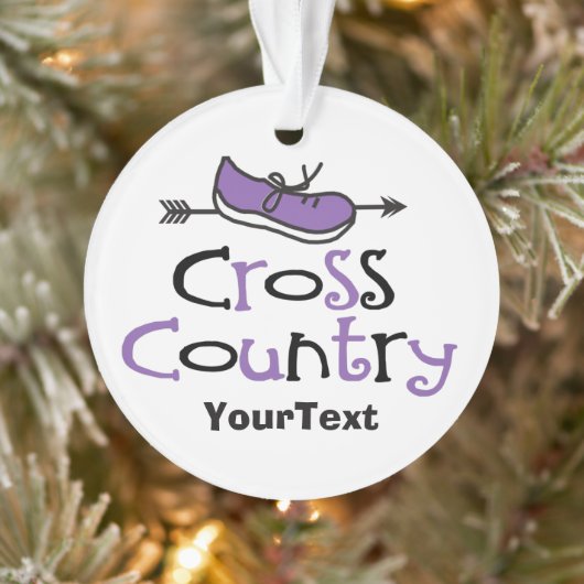 Chaussure violette cross-country © Custom 2-side (Arbre)