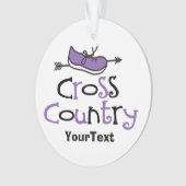 Chaussure violette cross-country © Custom 2-side (devant)
