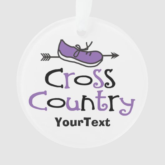 Chaussure violette cross-country © Custom 2-side (devant)