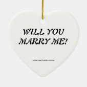 Chaussure vous m'épouserez ornement (Dos)