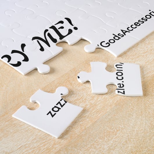 Chaussure vous m'épouserez puzzle (Côté)