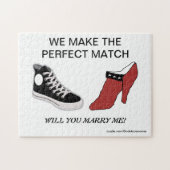 Chaussure vous m'épouserez puzzle (Horizontal)