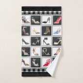 Chaussures à talon élevé Collage Stiletto pompes E (Serviette à main)