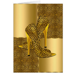 Chaussures à talons hauts élégantes en léopard dor