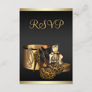 Chaussures à talons hauts Léopard Or RSVP