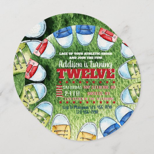 Chaussures Athlétiques Invitation ronde (Devant / Derrière)