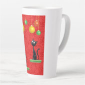 CHAUSSURES CURIEUSES À NOËL Latte Mug (Angle droit)