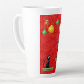 CHAUSSURES CURIEUSES À NOËL Latte Mug (Angle gauche)