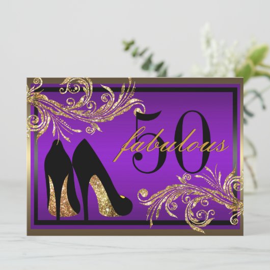 Chaussures dansantes - Invitation fabuleuse 50e an (Debout devant)