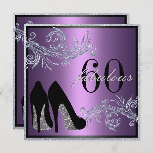 Chaussures dansantes - Invitation fabuleuse 50e an (Devant / Derrière)