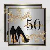 Chaussures dansantes - Invitation fabuleuse 50e an (Devant / Derrière)