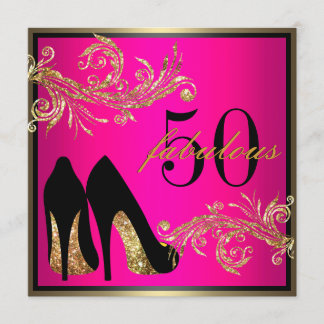 Chaussures dansantes - Invitation fabuleuse 50e an