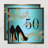 Chaussures dansantes - Invitation fabuleuse 50e an (Devant / Derrière)