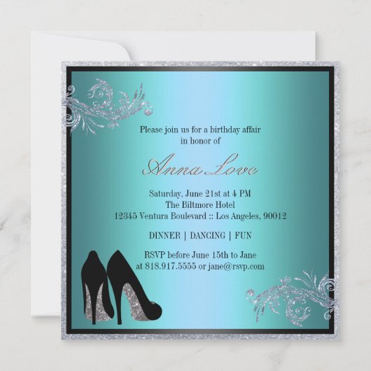Chaussures dansantes - Invitation fabuleuse 50e an (Dos)
