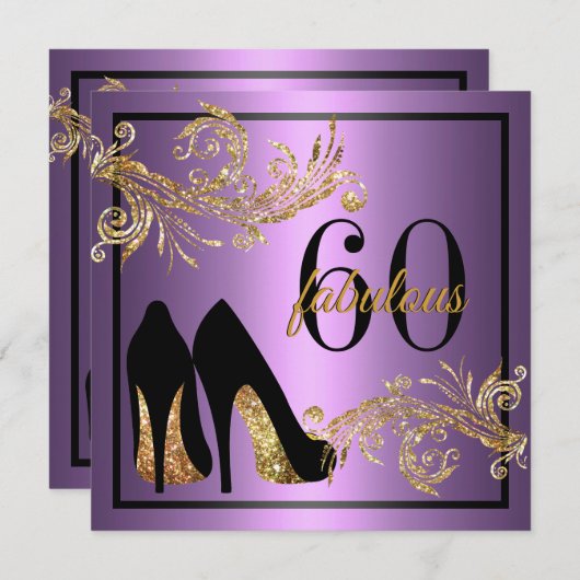 Chaussures dansantes - Invitation fabuleuse du 60e (Devant / Derrière)